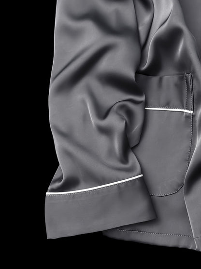 Mens Silk Pajama Set