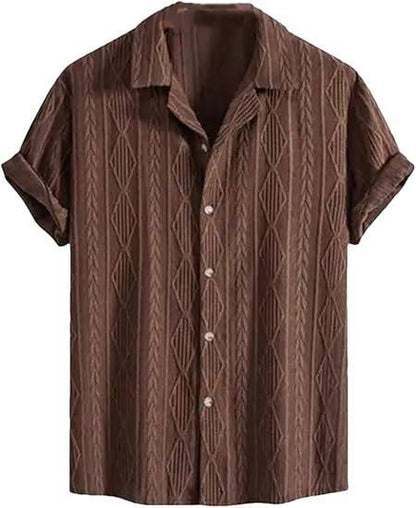 Mens Skull Print Short Sleeve Shirt
