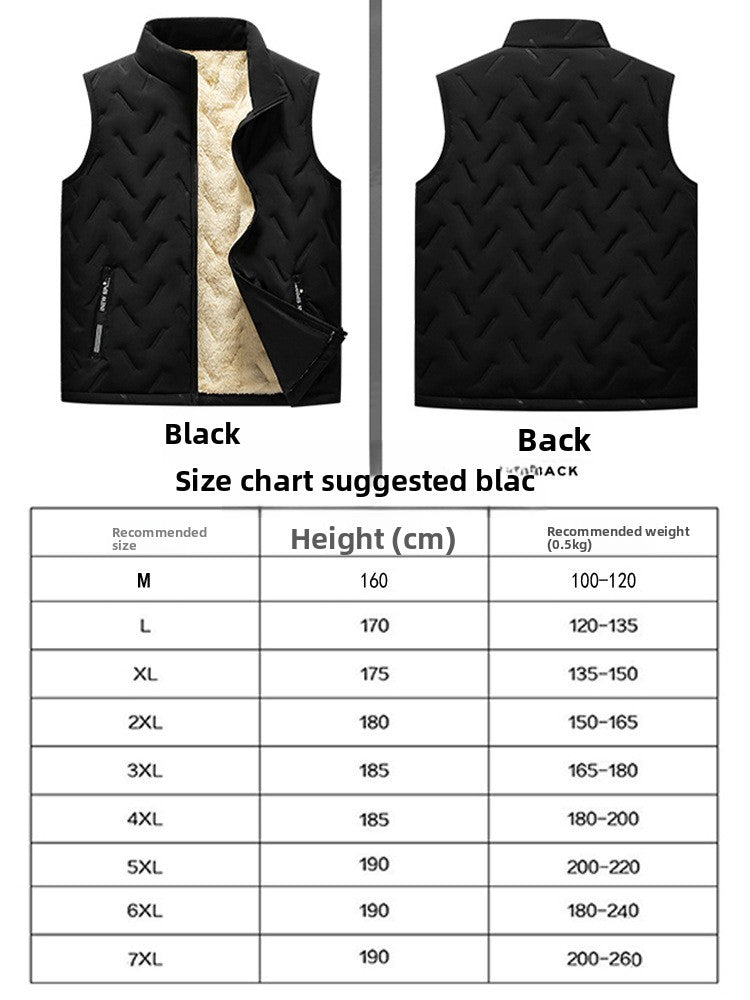 Mens Sleeveless Fleece Lined Vest