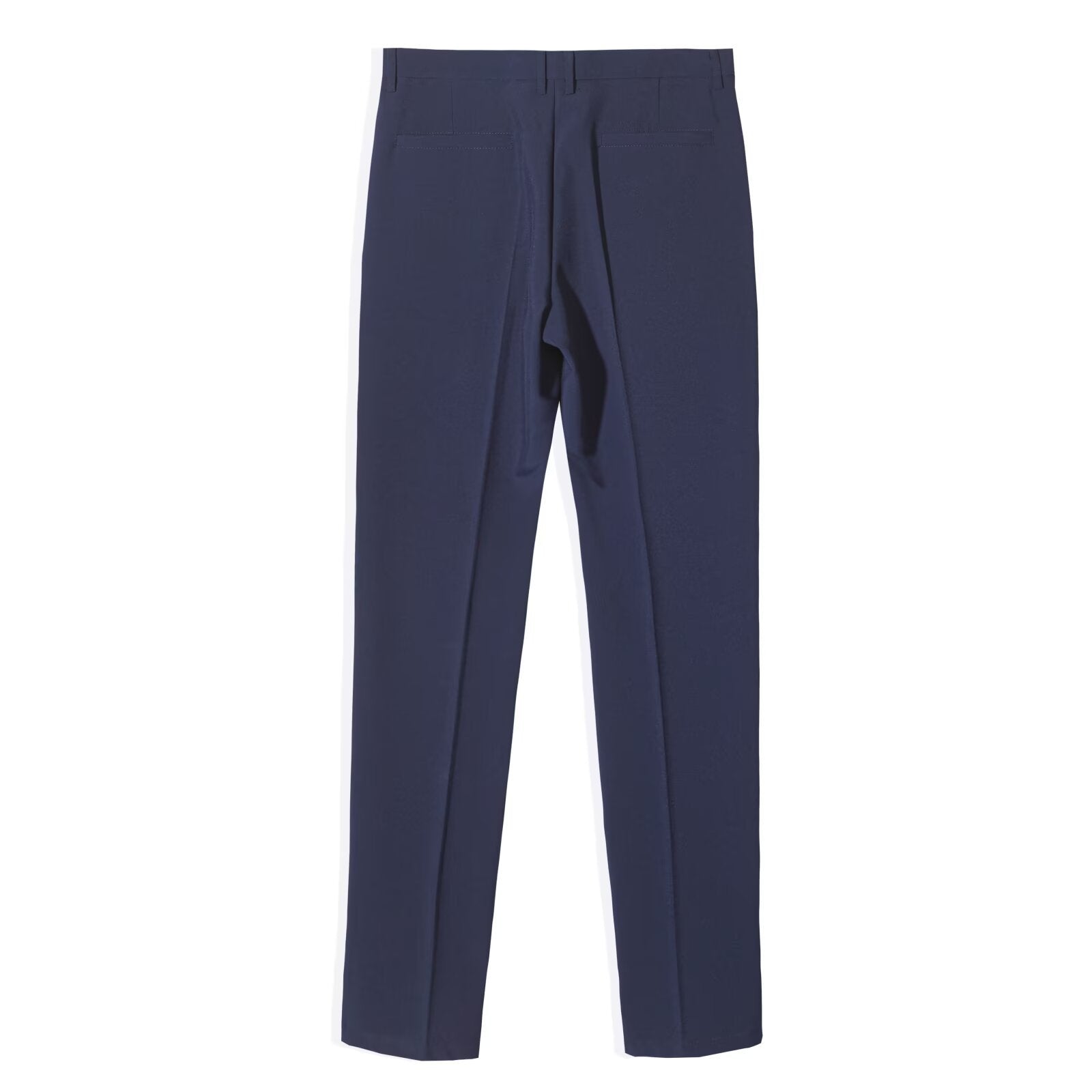Mens Slim-Fit Anti-Wrinkle Straight Casual Trousers