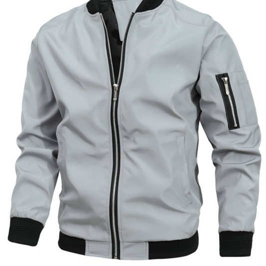 Mens Slim Fit Baseball Jacket