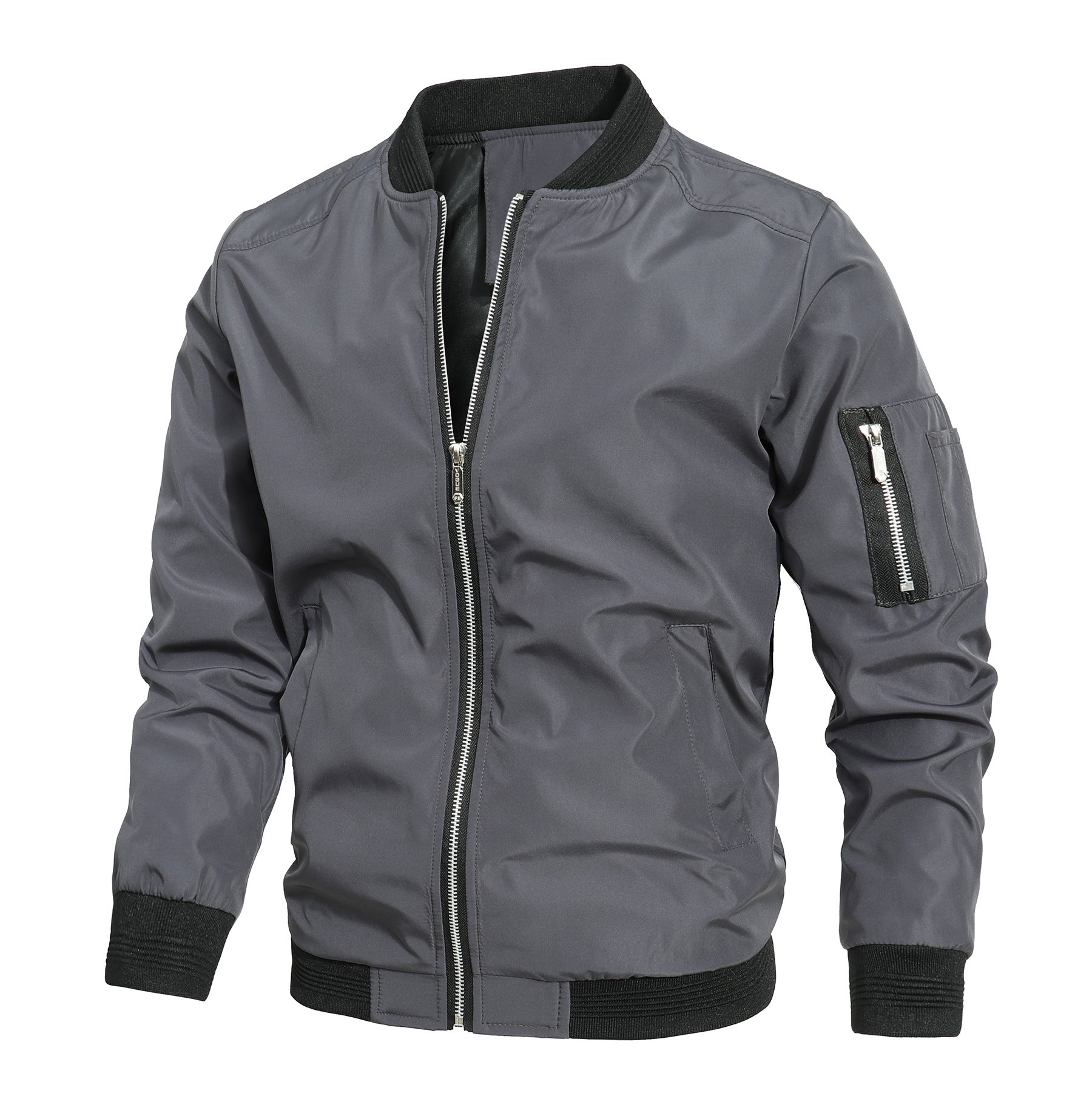 Mens Slim Fit Baseball Jacket