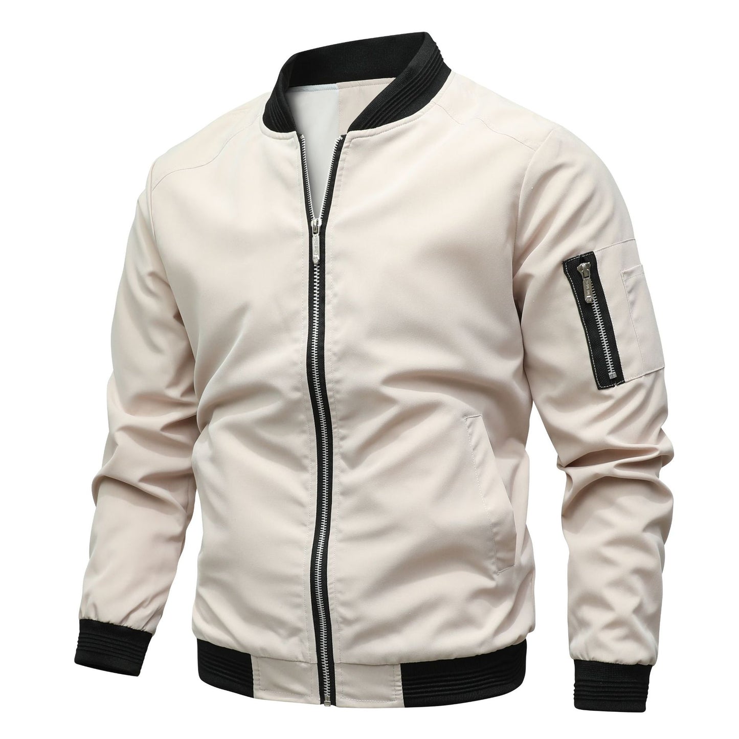 Mens Slim Fit Baseball Jacket