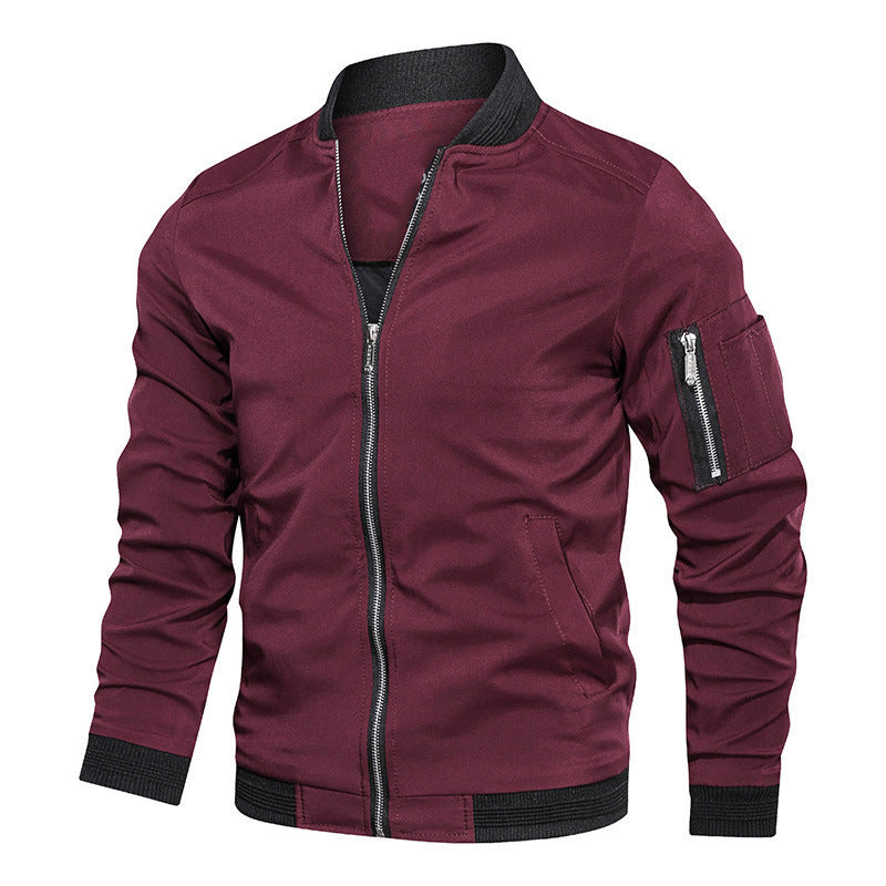 Mens Slim Fit Baseball Jacket