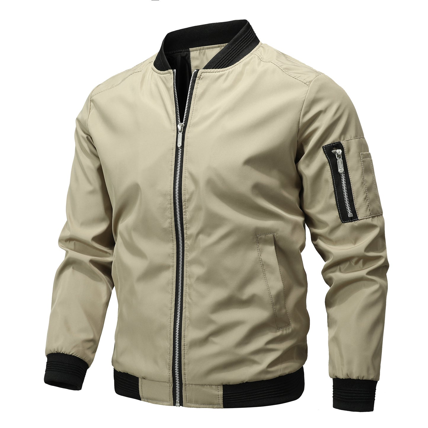 Mens Slim Fit Baseball Jacket