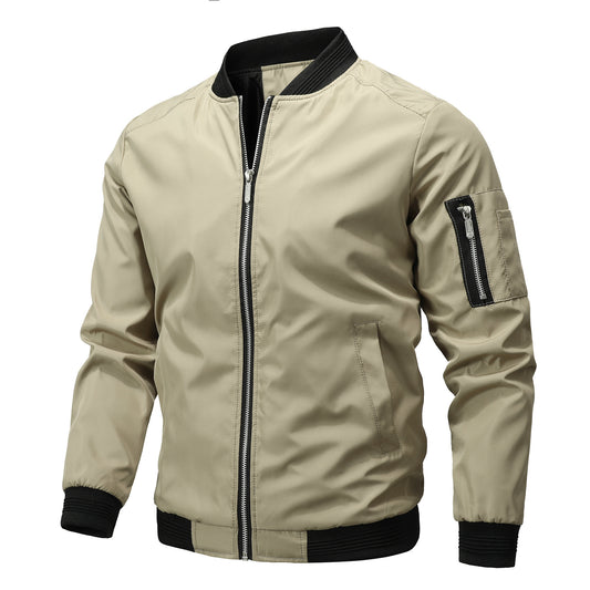 Mens Slim Fit Baseball Jacket