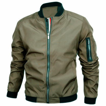 Mens Slim Fit Baseball Jacket