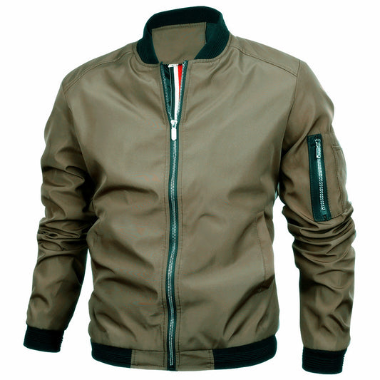 Mens Slim Fit Baseball Jacket