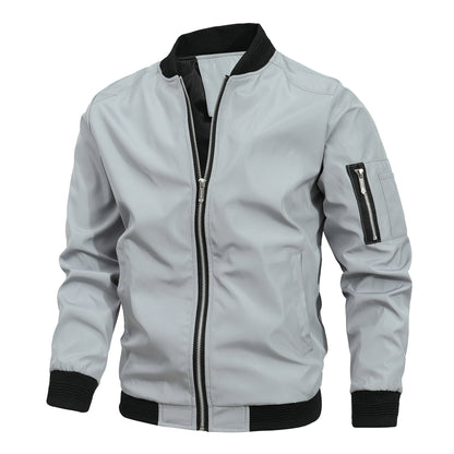 Mens Slim Fit Baseball Jacket