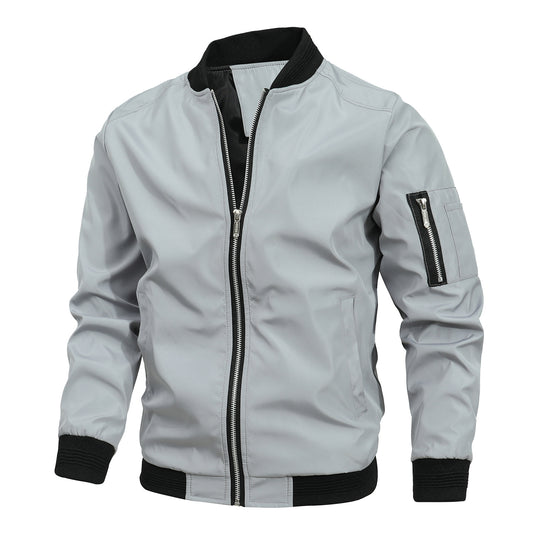 Mens Slim Fit Baseball Jacket