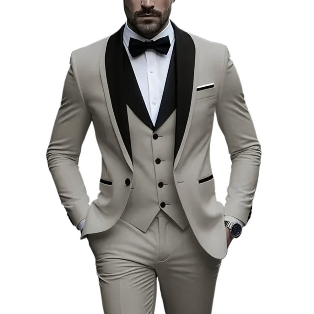 Mens Slim Fit Business Casual Suit