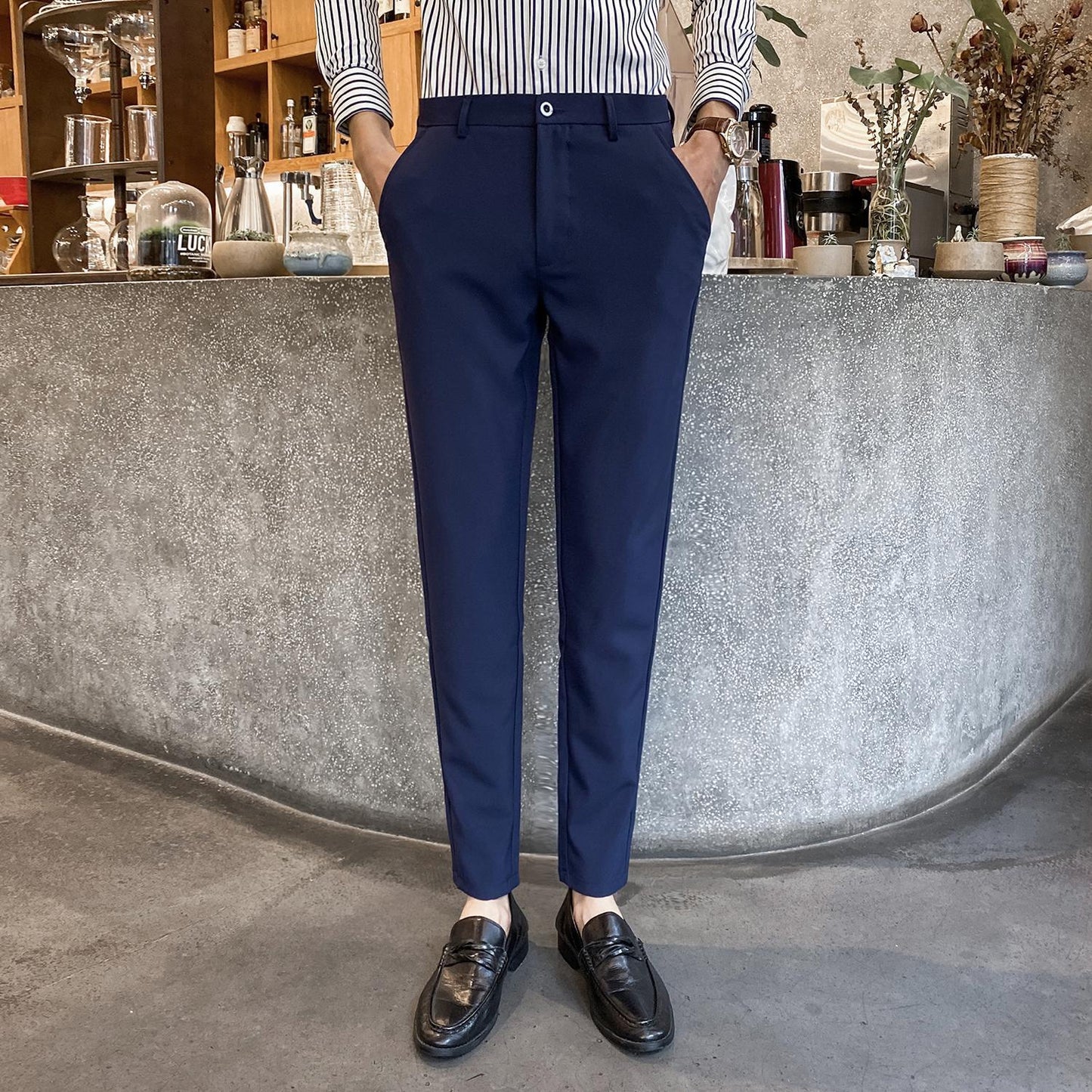 Mens Slim Fit Dress Pants