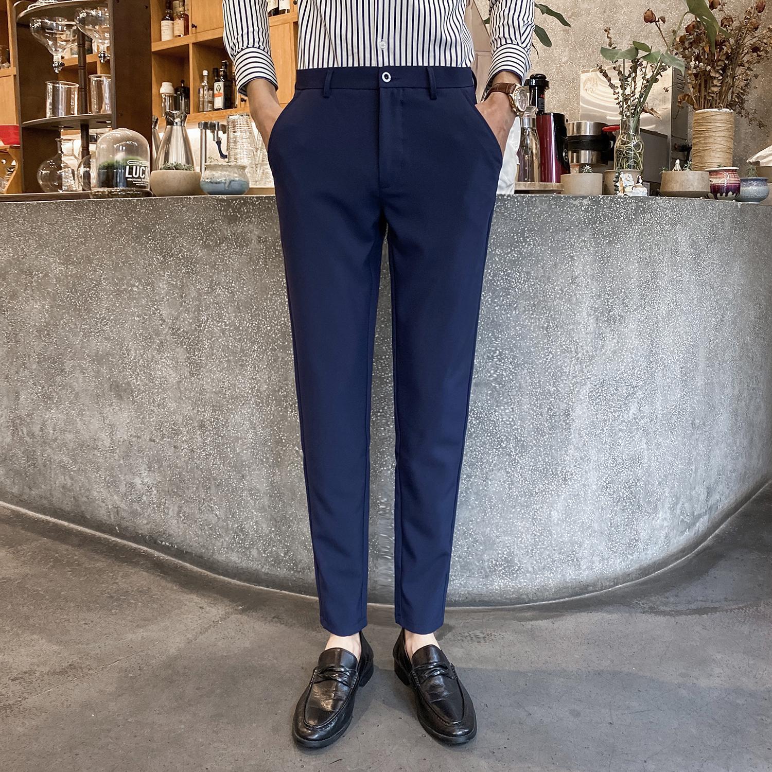 Mens Slim Fit Dress Pants