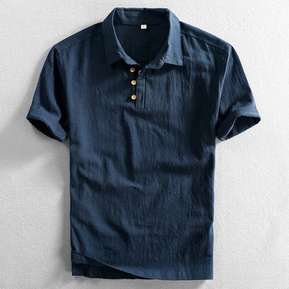 Mens Slim Fit Linen Shirt