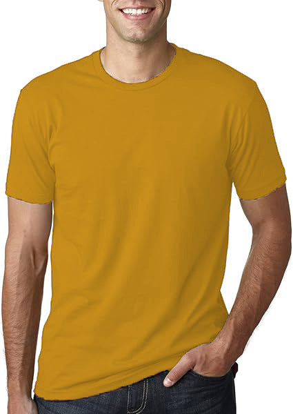 Mens Slim Fit Solid Color Round Neck Short Sleeve T Shirt
