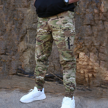 Mens Slim Fit Tactical Camouflage Pants