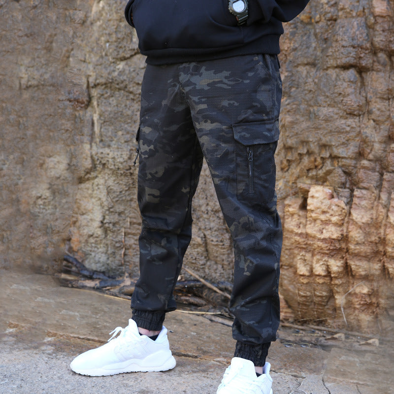 Mens Slim Fit Tactical Camouflage Pants