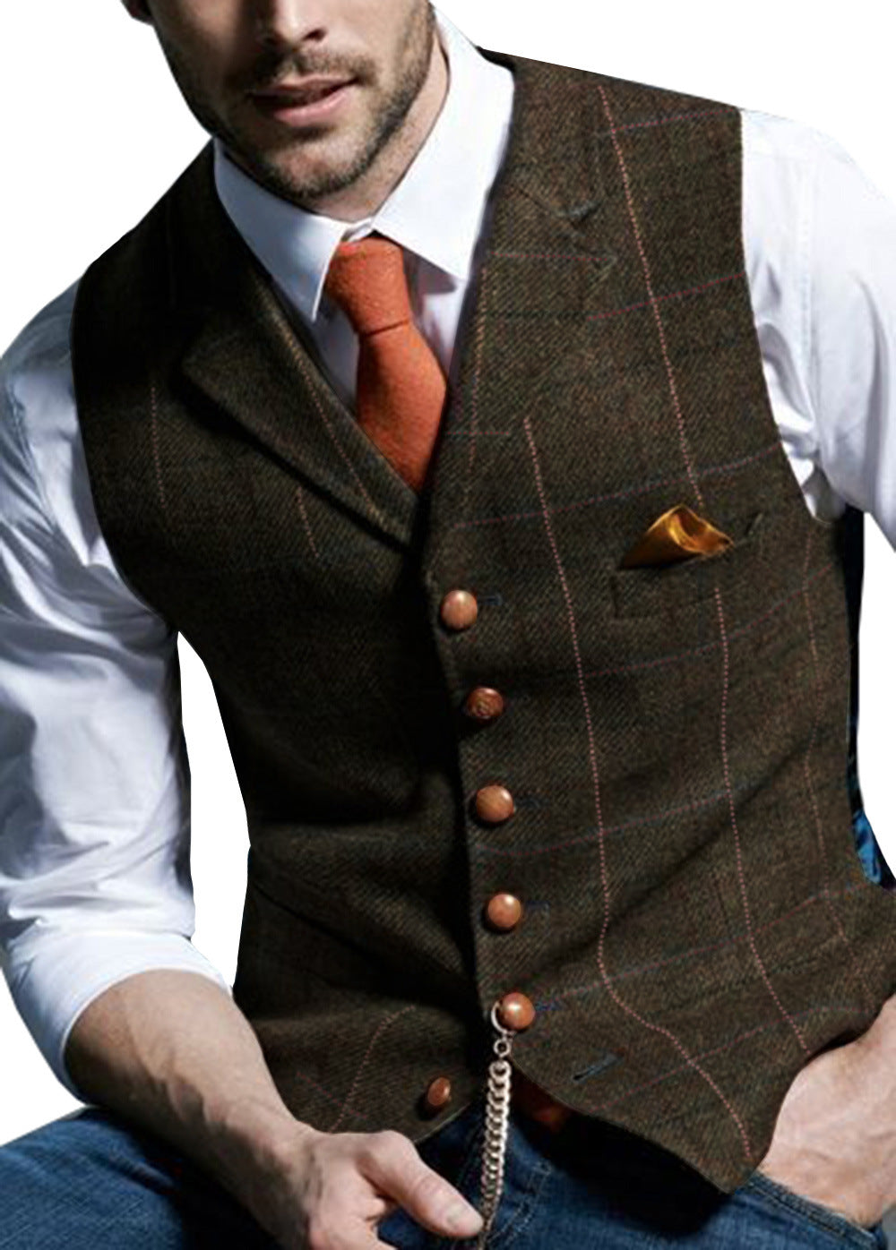 Mens Slim Fit Vest for Formal and Casual Wear