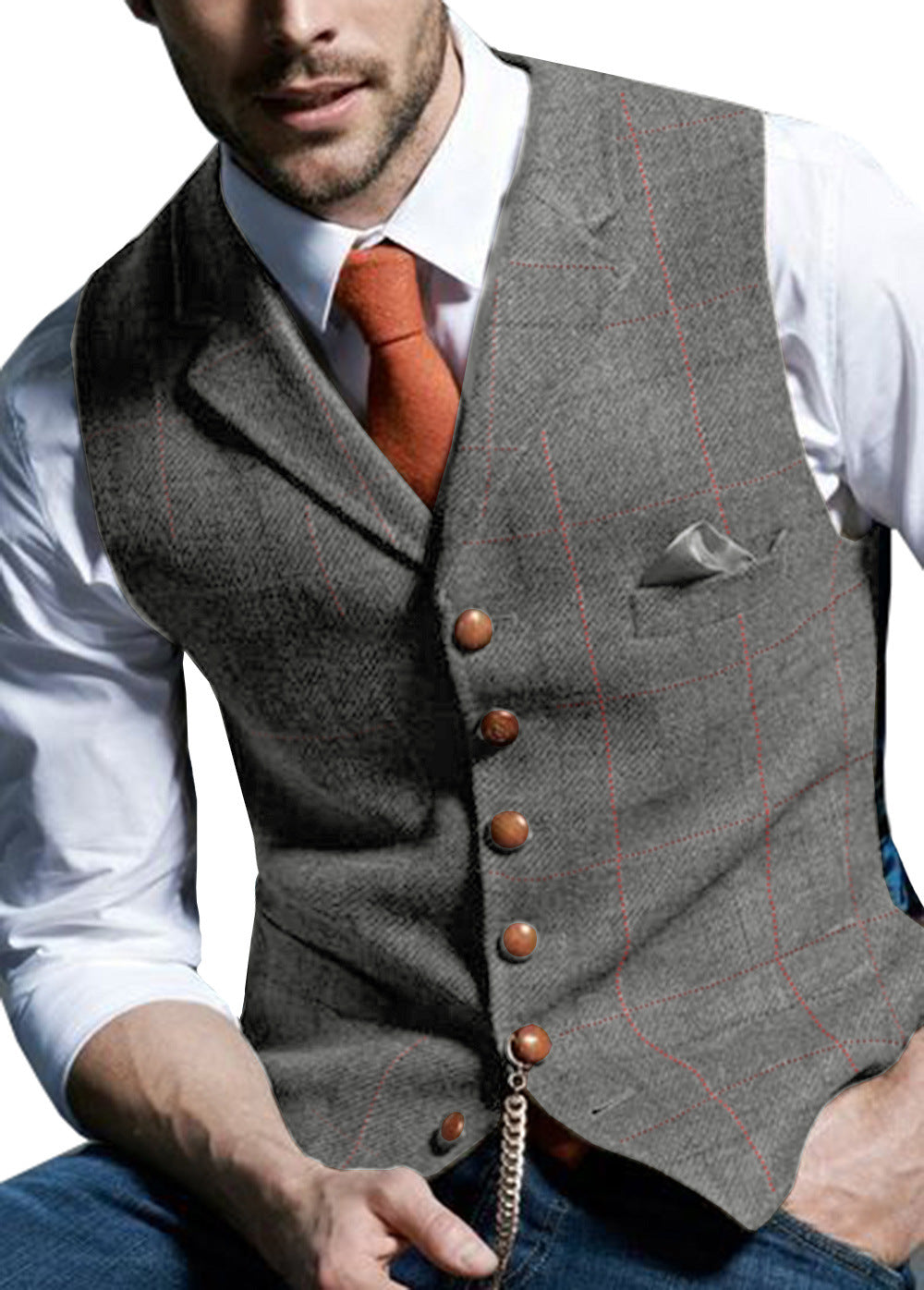 Mens Slim Fit Vest for Formal and Casual Wear