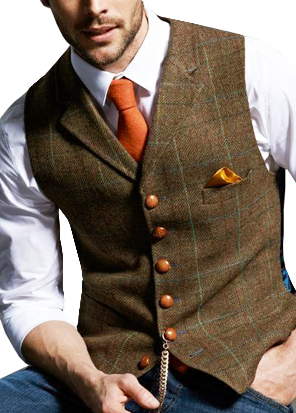 Mens Slim Fit Vest for Formal and Casual Wear