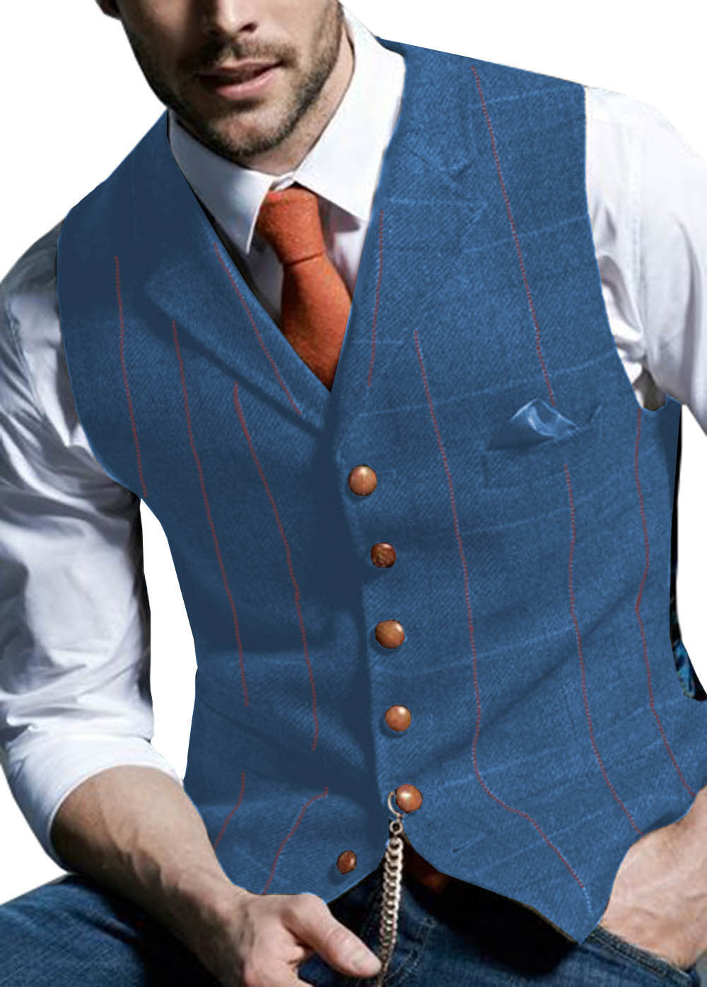 Mens Slim Fit Vest for Formal and Casual Wear
