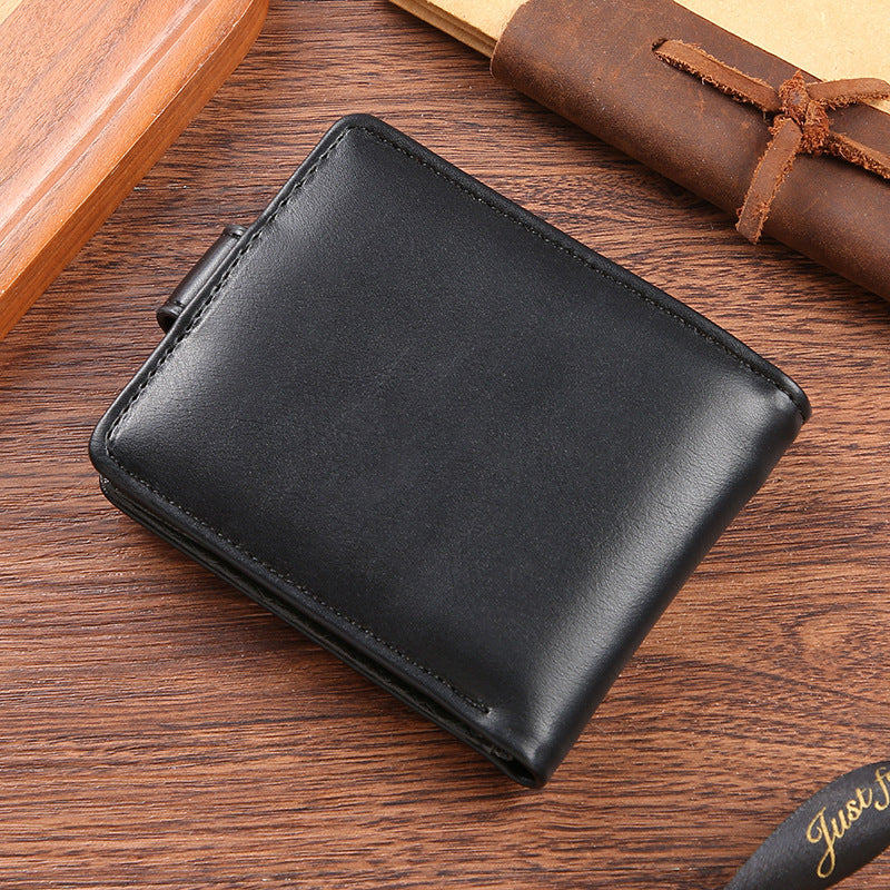 Mens Slim Soft PU Leather Wallet