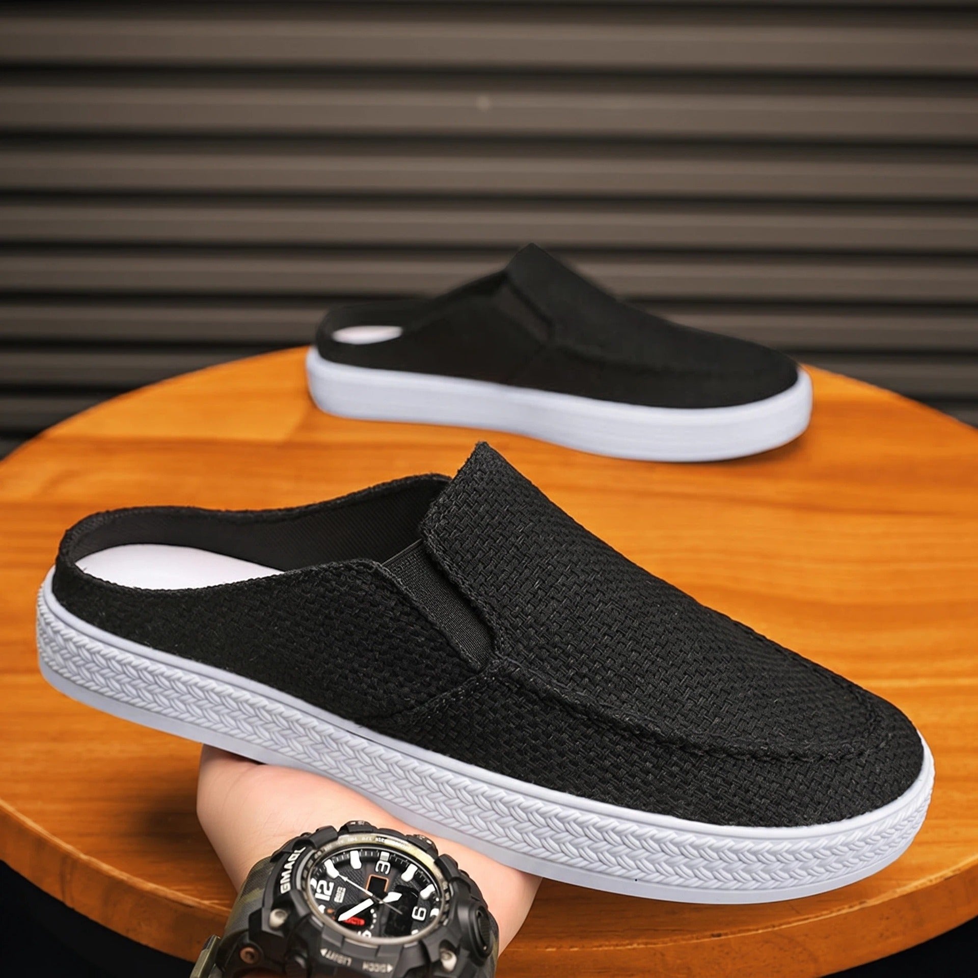 Mens Slip-On Canvas Sneakers