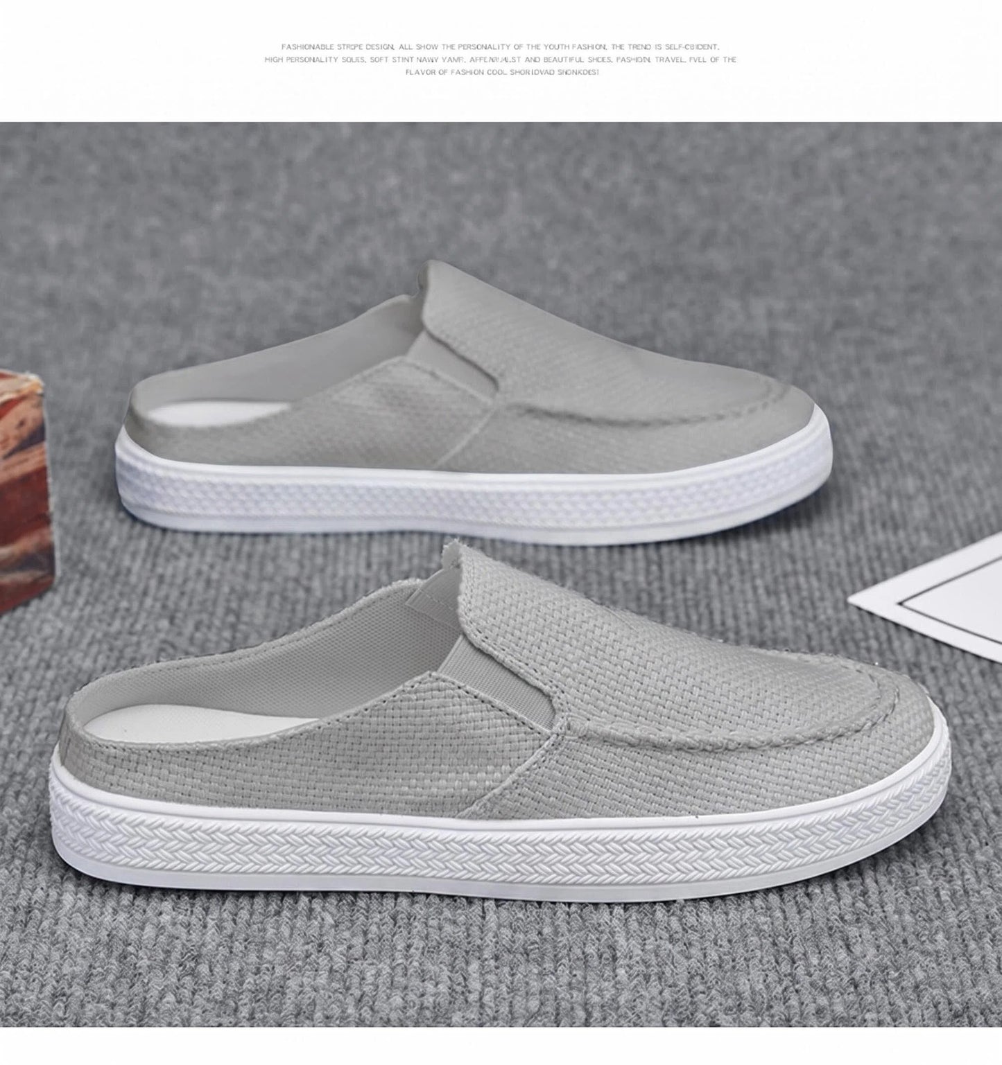 Mens Slip-On Canvas Sneakers