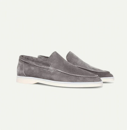 Mens Slip-On Driving Flats Suede Loafers