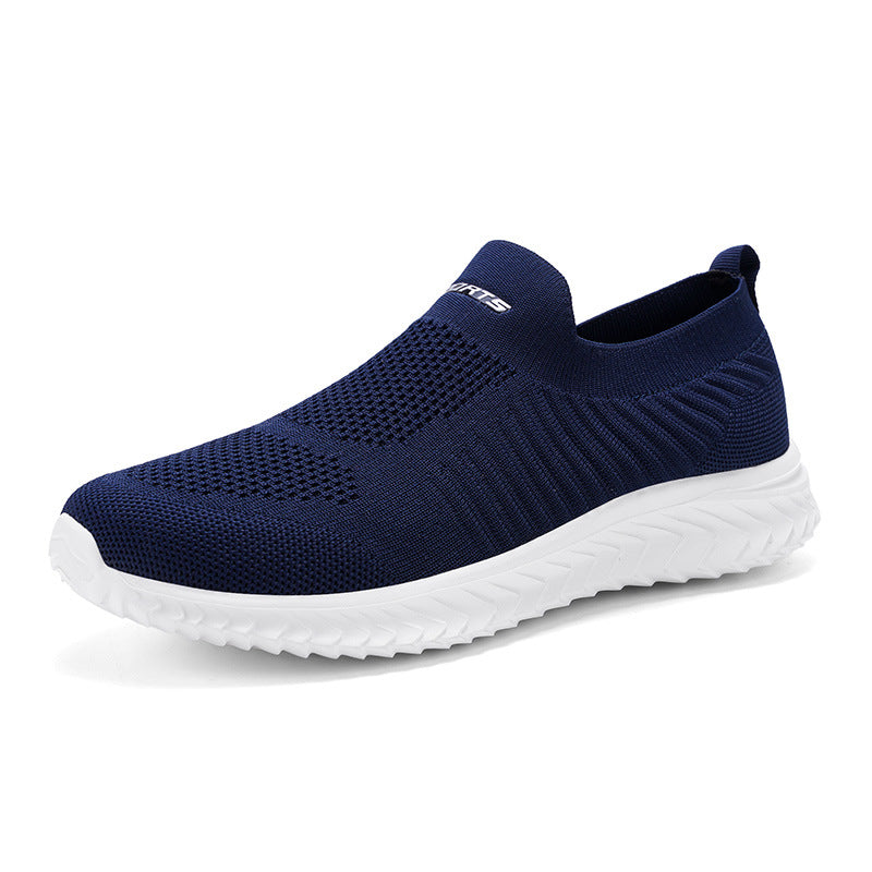 Mens Slip-On Flyknit Sports Shoes