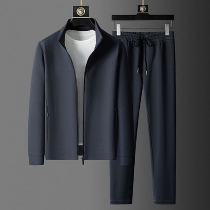 Mens Stand Collar Sports Suit Set