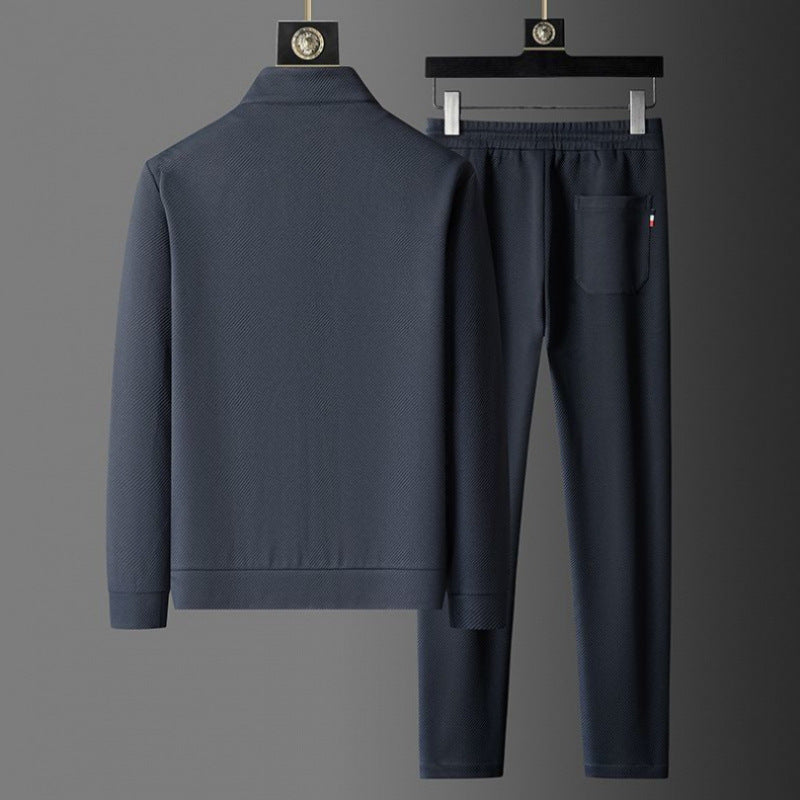 Mens Stand Collar Sports Suit Set