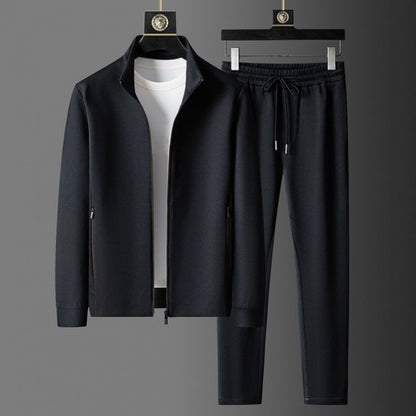 Mens Stand Collar Sports Suit Set