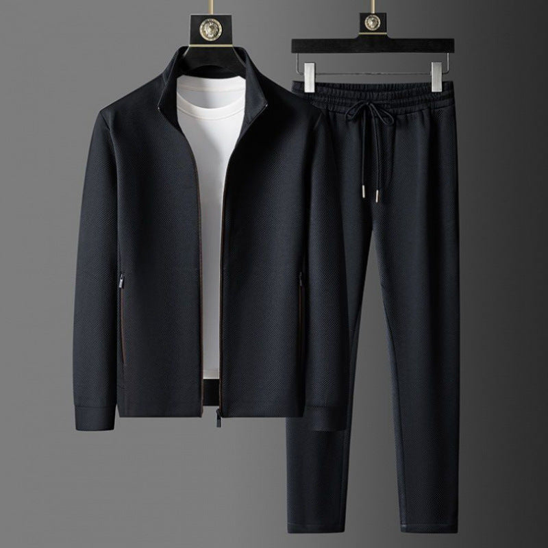 Mens Stand Collar Sports Suit Set
