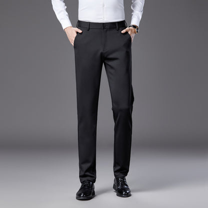 Mens Straight Leg Business Casual Trousers