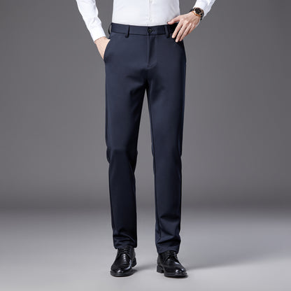 Mens Straight Leg Business Casual Trousers