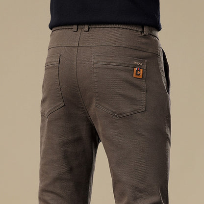Mens Straight Leg Business Casual Trousers