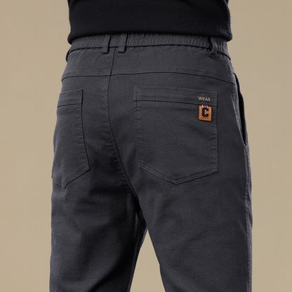Mens Straight Leg Business Casual Trousers