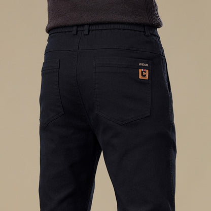 Mens Straight Leg Business Casual Trousers