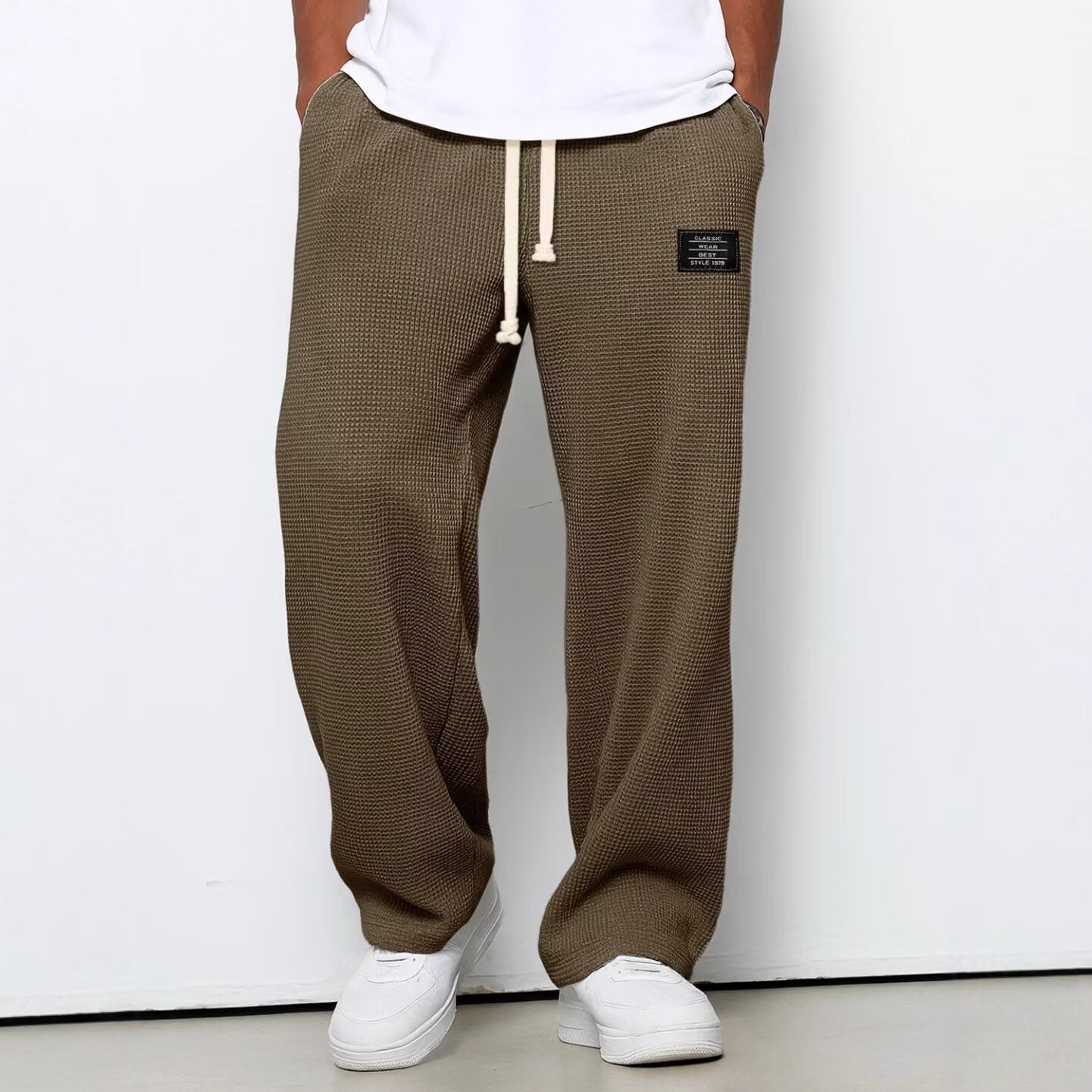 Mens Straight Leg Casual Pants