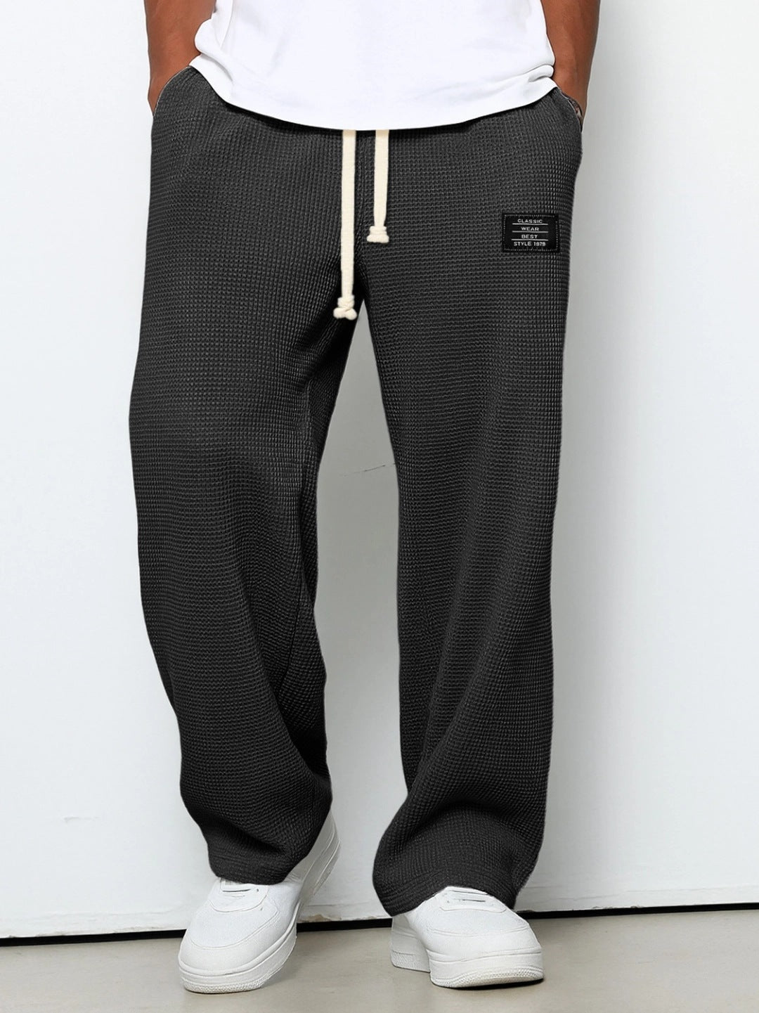 Mens Straight Leg Casual Pants