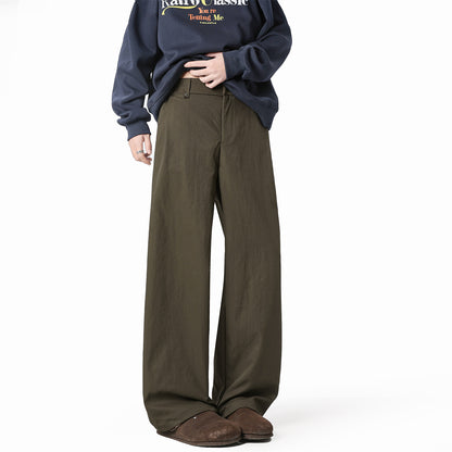 Mens Straight Leg Casual Trousers