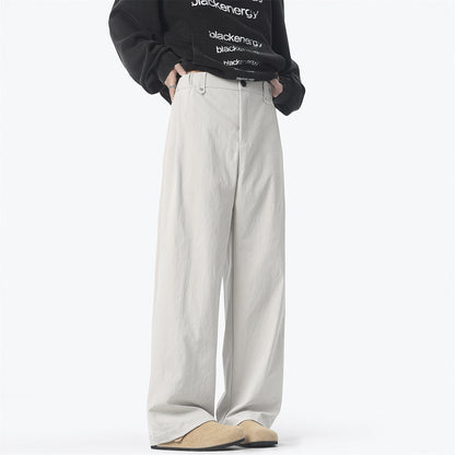 Mens Straight Leg Casual Trousers