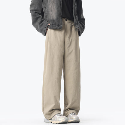 Mens Straight Leg Casual Trousers
