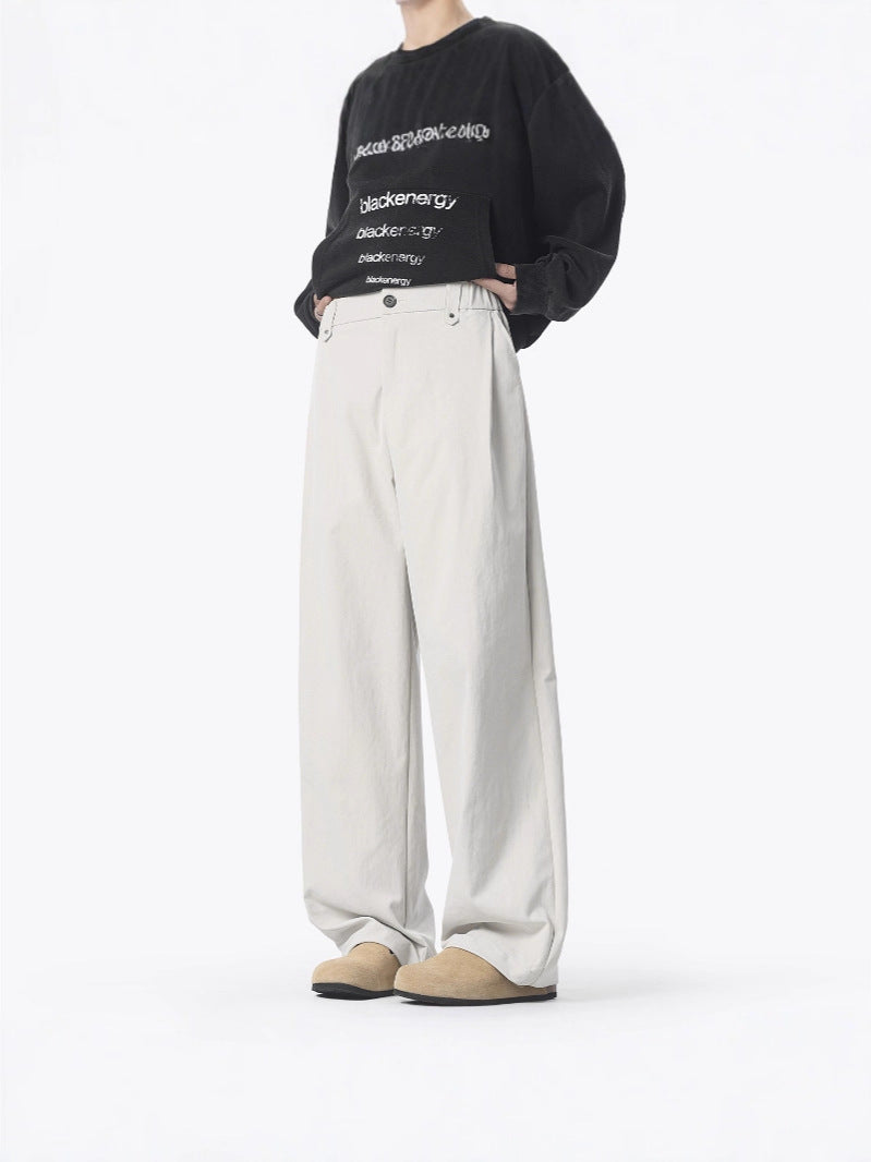 Mens Straight Leg Casual Trousers