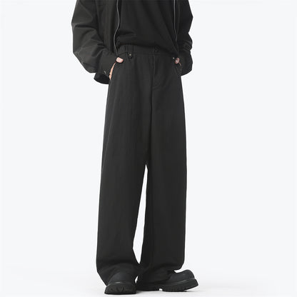 Mens Straight Leg Casual Trousers