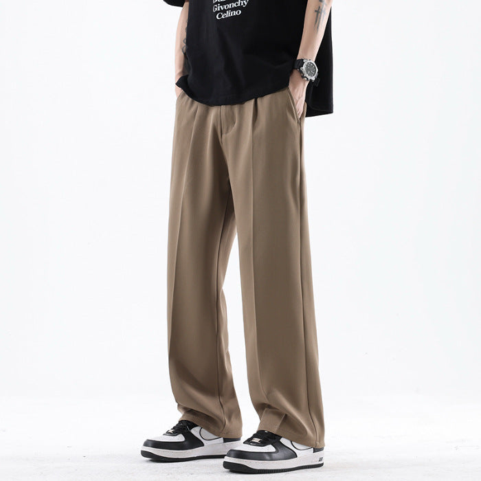 Mens Straight Leg Casual Trousers