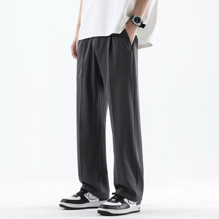 Mens Straight Leg Casual Trousers