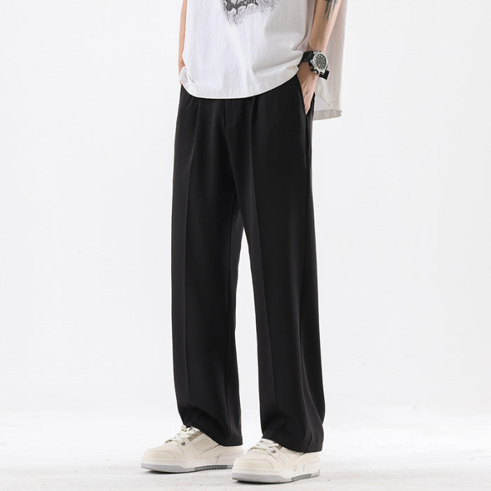 Mens Straight Leg Casual Trousers