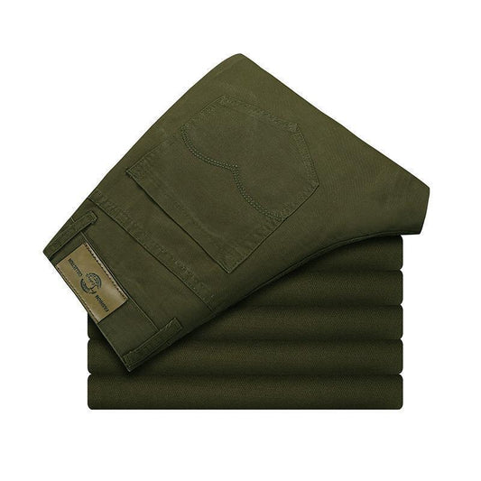 Mens Straight Leg Cotton Chinos